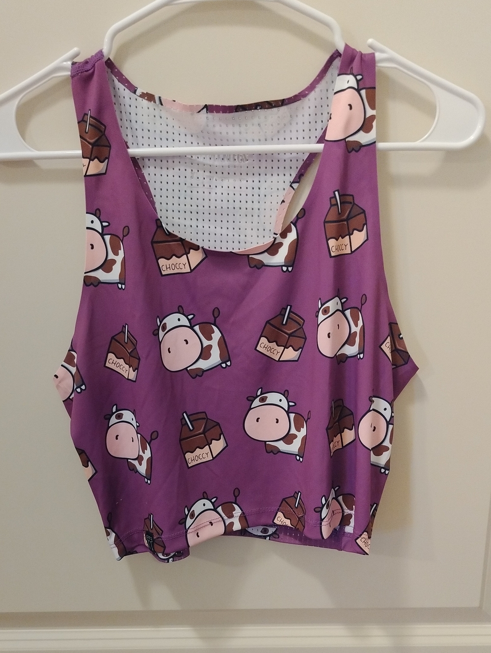 Chicknlegs Choccy Cows PWR Crop Top